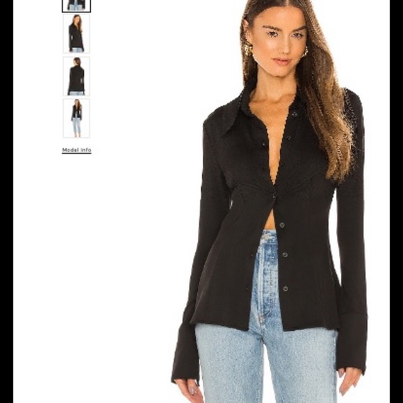 NWT WeWoreWhat Traditional Button Up Shirt - Picture 2 of 2